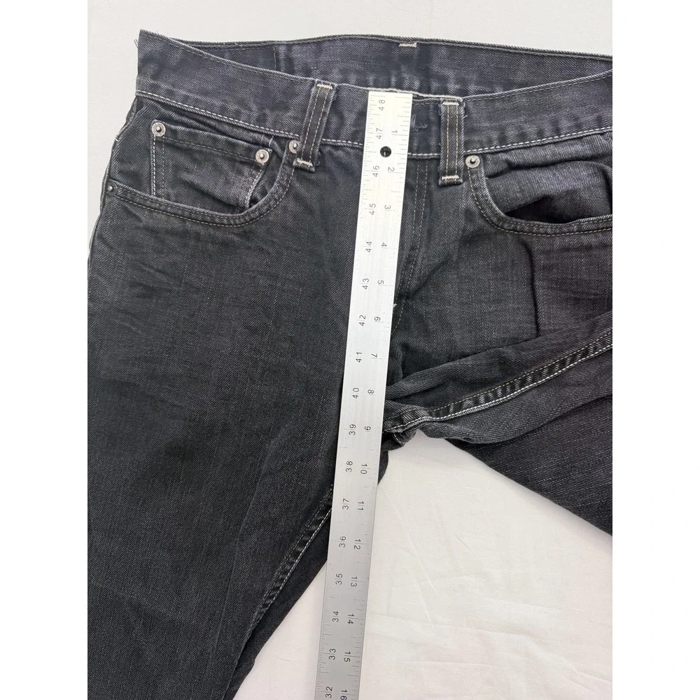 Levi's 511 Jeans Mens 32x30‎ Black Dark Wash Slim Straight Leg Denim Pants
